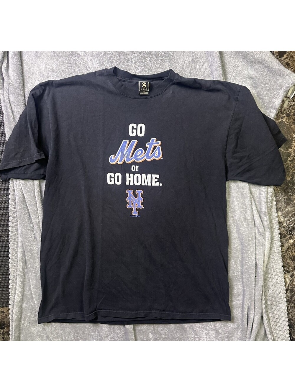 2007 NY Mets G-III Gear XXL T Shirt Go Mets or Go Home MLB Baseball Y2K